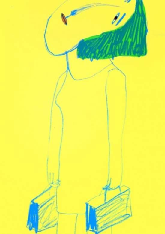 A WOMAN IN A FASHION BUILDING